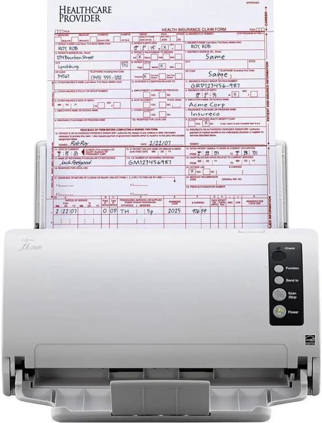 Alt view image 4 of 6 - Fujitsu fi-7030 Value-Priced Front Office Color Duplex Document Scanner with Auto Document Feeder (ADF) - 600 dpi - 27 ppm - USB (PA03750-B005)