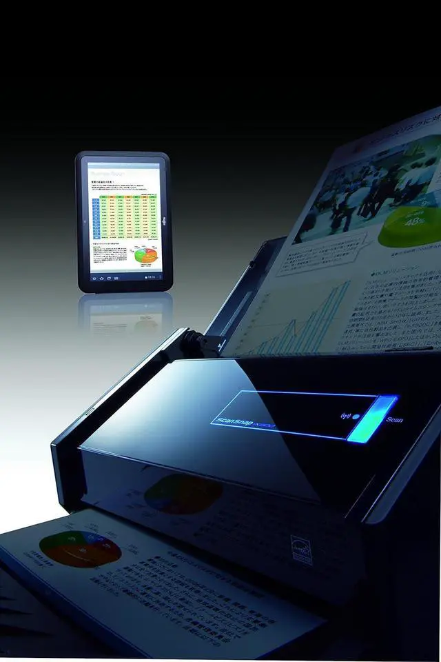 Alt view image 3 of 5 - Fujitsu ScanSnap iX500 Deluxe A4, Duplex Wi-Fi Scanner (PA03656-B001)
