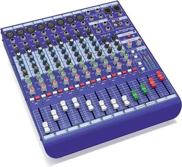 Alt view image 2 of 4 - Midas DM12 12 Input Analogue Live and Studio Mixer with Midas Microphone Preamplifiers