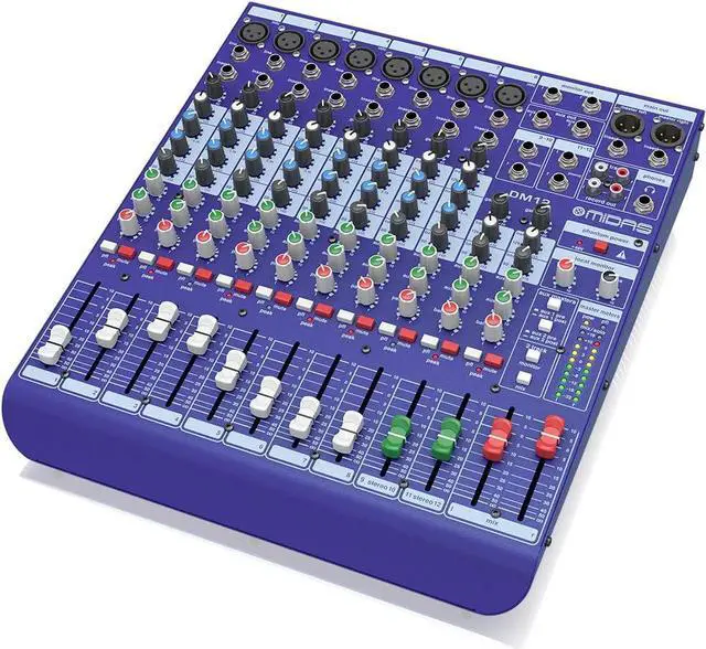 Alt view image 3 of 4 - Midas DM12 12 Input Analogue Live and Studio Mixer with Midas Microphone Preamplifiers