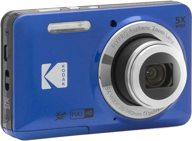 Alt view image 3 of 20 - Kodak PIXPRO FZ55 Friendly Zoom Digital Camera, Blue #FZ55-BL