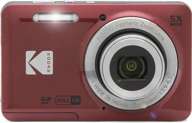 Alt view image 6 of 19 - Kodak PIXPRO FZ55 Friendly Zoom Digital Camera, Red #FZ55-RD