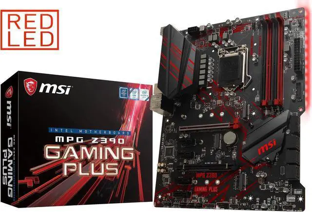 Main image of MSI MPG Z390 Gaming Plus LGA1151 (Intel 8th and 9th Gen) M.2 USB 3.1 Gen 2 DDR4 HDMI DVI CFX ATX Intel Motherboard