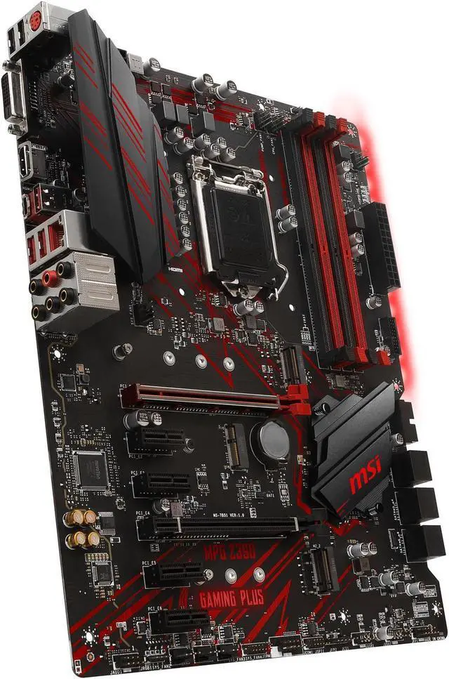Alt view image 5 of 6 - MSI MPG Z390 Gaming Plus LGA1151 (Intel 8th and 9th Gen) M.2 USB 3.1 Gen 2 DDR4 HDMI DVI CFX ATX Intel Motherboard