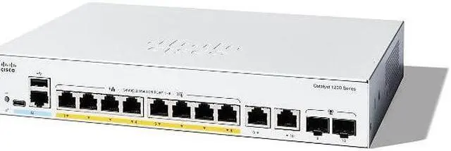Main image of Cisco Catalyst C1200-8FP-2G Ethernet Switch, 10 Ports - Manageable - Gigabit Ethernet - 1000Base-X, 10/100/1000Base-T - 2 Layer Supported