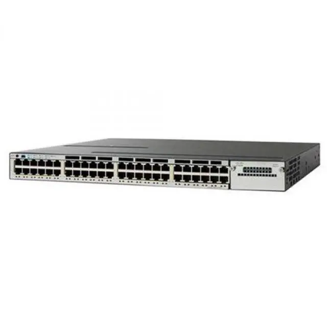 Main image of Catalyst C3850-48P Switch Layer 3 - 48 * 10/100/1000 Ethernet POE+ ports - IP service - managed- stackable (WS-C3850-48F-E)