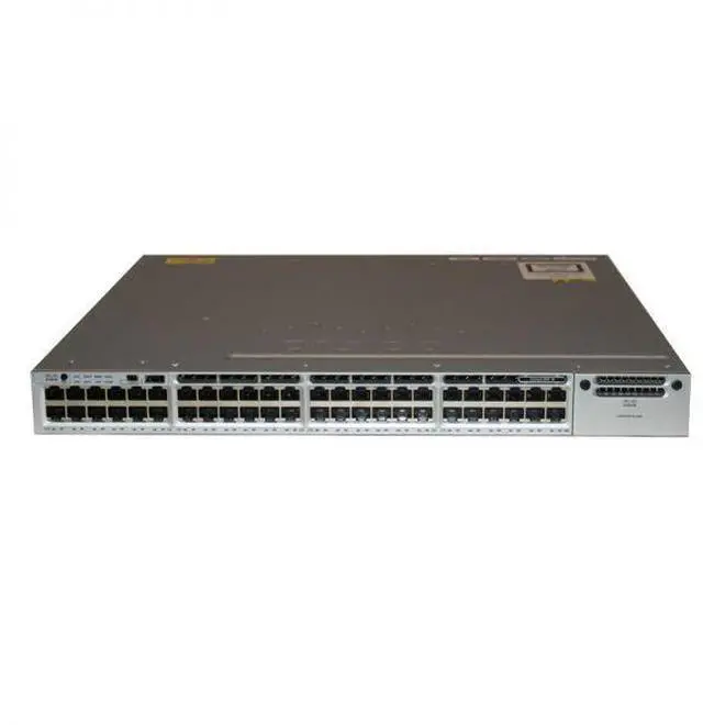 Main image of Catalyst C3850-48T Switch Layer 3 - 48 * 10/100/1000 Ethernet ports - IP Base - managed- stackable (WS-C3850-48T-S)
