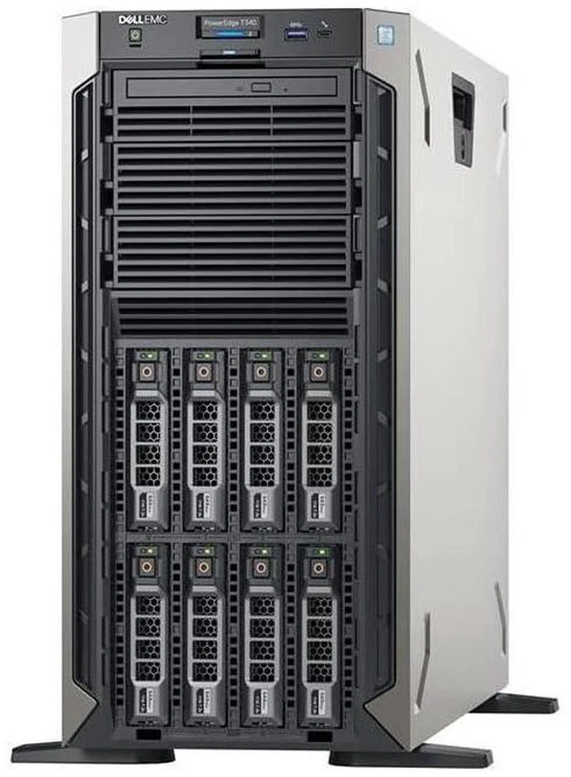 Main image of Dell PowerEdge T340 Tower Server Bundle with 16GB USB Flash Drive, Intel Xeon E-2124 Quad-Core,16GB DDR4, 4TB SSD, RAID, Single PSU
