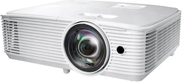 Main image of Optoma EH412ST HDR Short Throw 1080P Professional Projector | Super bright 4000 lumens | Business Presentations, Classrooms or Meeting Rooms | 15,000 hour lamp life | Integrated speaker | Laptop
