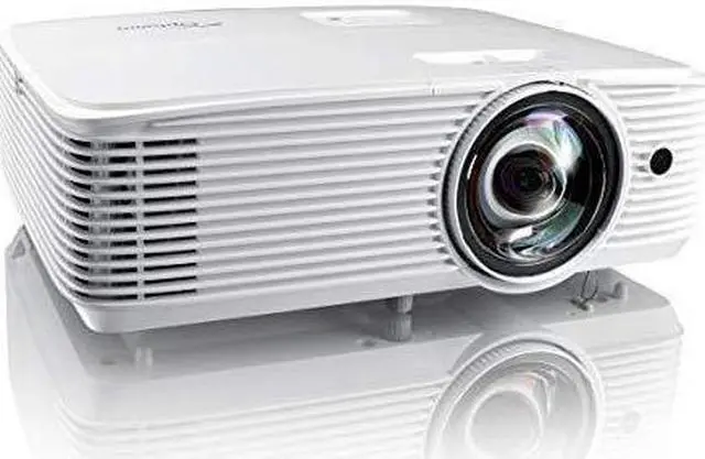 Alt view image 3 of 4 - Optoma EH412ST HDR Short Throw 1080P Professional Projector | Super bright 4000 lumens | Business Presentations, Classrooms or Meeting Rooms | 15,000 hour lamp life | Integrated speaker | Laptop