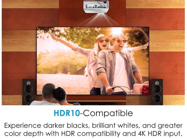 Alt view image 4 of 7 - Optoma HD39HDR High Brightness HDR Home Theater Projector | 120Hz Refresh Rate | 4000 lumens | Fast 8.4ms Response time with 120Hz | Easy Setup with 1.3X Zoom | 4K Input | Quiet Operation 26dB