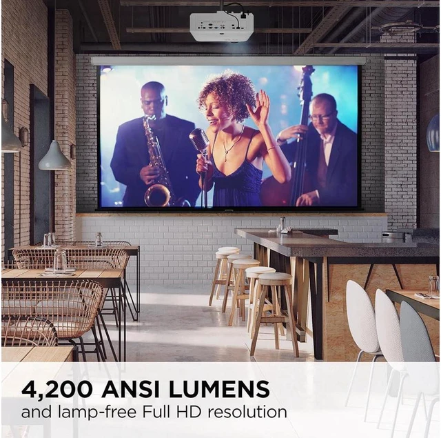Alt view image 2 of 4 - ViewSonic LS710HD 4200 Lumens 1080p Laser Projector with 0.49 Short Throw Ratio, HV Keystone, 4 Corner Adjustment, HDR/HLG Support for Home and Office