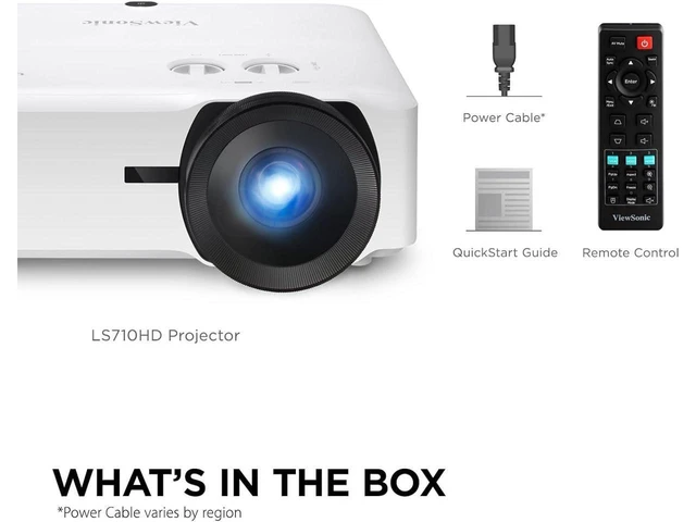 Alt view image 4 of 4 - ViewSonic LS710HD 4200 Lumens 1080p Laser Projector with 0.49 Short Throw Ratio, HV Keystone, 4 Corner Adjustment, HDR/HLG Support for Home and Office