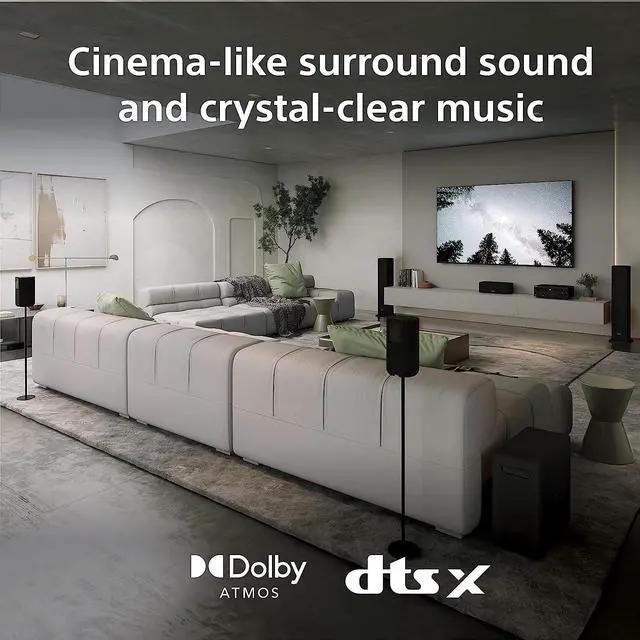 Alt view image 3 of 7 - Sony STR-AN1000 7.2-ch Surround Sound Home Theatre 8K A/V Receiver: Dolby Atmos, DTS:X, Digital Cinema Auto Calibration IX, Bluetooth, WiFi, Google Chromecast