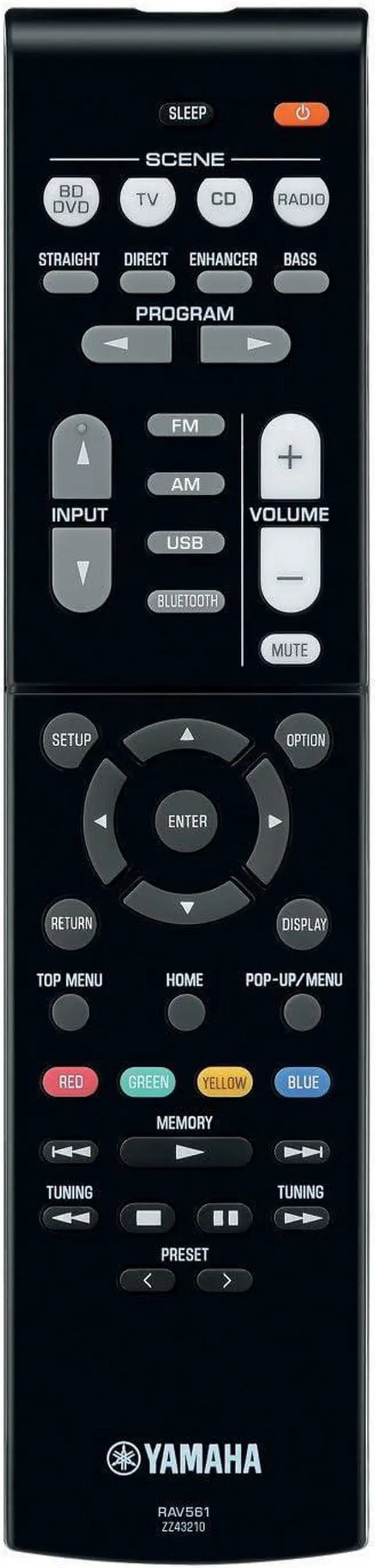 Alt view image 4 of 4 - Yamaha RX-V385 Black 5.1-Channel 4K Ultra HD AV Receiver with Bluetooth