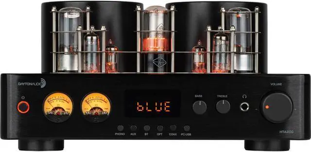 Alt view image 2 of 5 - Dayton Audio HTA200 Integrated Stereo Hybrid Tube Amplifier 200 Watts