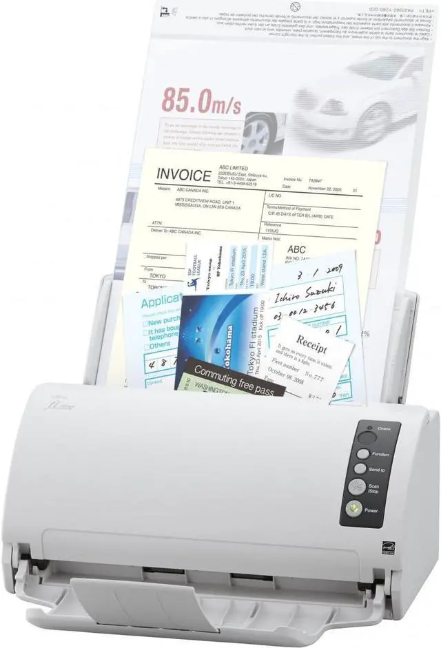 Alt view image 2 of 2 - FUJITSU fi-7030 Color Document Scanner PA03750-B001 ADF 600 x 600 DPI A4 27ppm / 54 ipm Full Speed - White