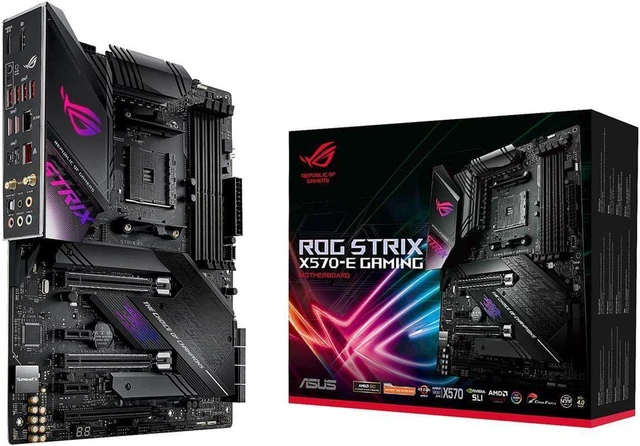 Main image of ASUS AMD AM4 ROG Strix X570-E Gaming ATX Motherboard with PCIe 4.0, WiFi 6, 2.5Gbps LAN, Dual M.2, SATA 6Gb/s, USB 3.2 Gen 2