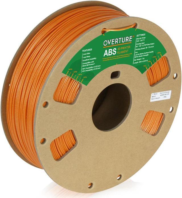 Overture PLA Filament 1.75mm with 3D Build Surface 200mm × 200mm 3D Printer  Consumables 1kg Spool (2.2lbs) Dimensional Accuracy +/- 0.05 mm Fit Most