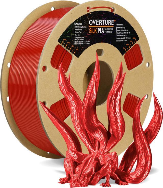 PolyLite Silk Red PLA Filament
