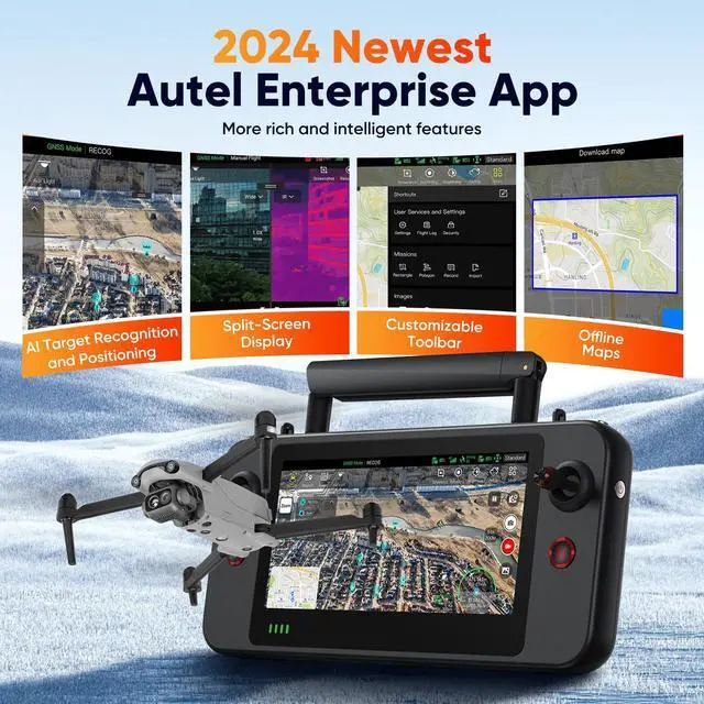 Alt view image 6 of 7 - Autel Robotics 2025 New EVO Lite Enterprise 640T Standa Edition Quadcopter Thermal Drone With Remote Control Professional Accessories