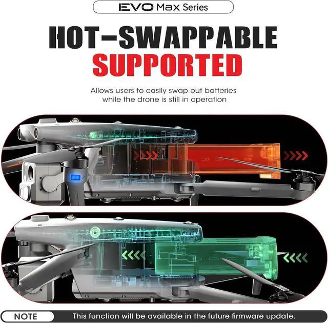 Alt view image 6 of 7 - Autel Robotics EVO Max 4T Battery, 2025 8070mAh 14.88V, Hot-Swapping, Auto self-Heating in Low Temperatures,42 Minutes Flight, Designed for EVO Max 4N/ 4T (XE) Drone