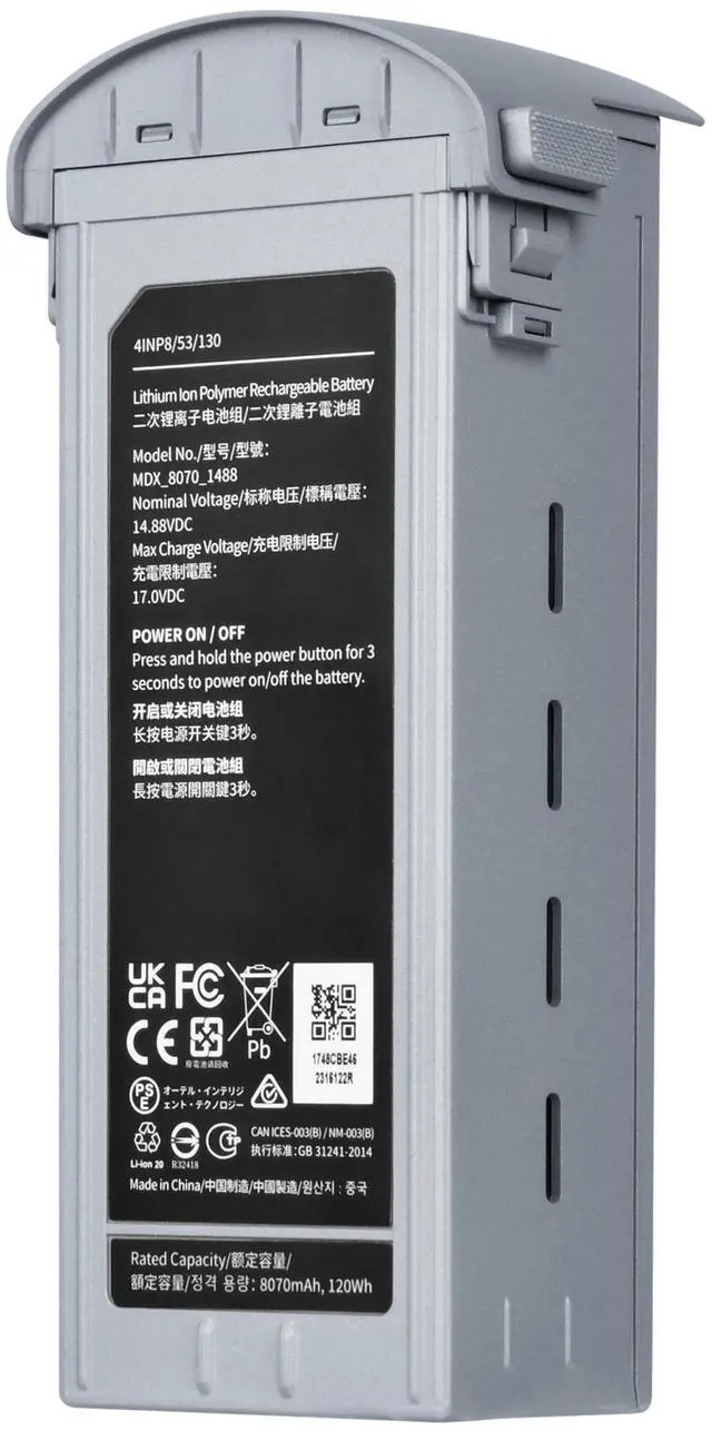 Main image of Autel Robotics EVO Max 4T Battery, 2025 8070mAh 14.88V, Hot-Swapping, Auto self-Heating in Low Temperatures,42 Minutes Flight, Designed for EVO Max 4N/ 4T (XE) Drone