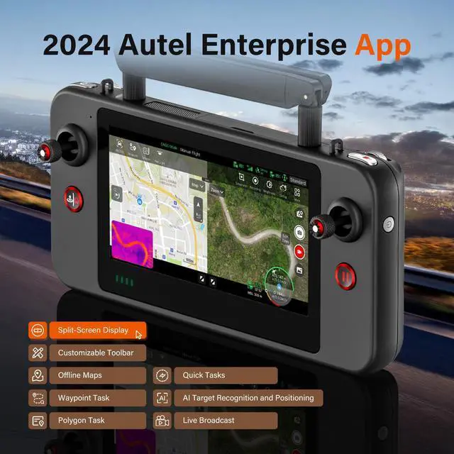 Alt view image 6 of 7 - Autel Robotics EVO Lite 640T Enterprise, 640 * 512 30Hz Thermal&1/2'' CMOS 48MP Camera, AI Target Recognition, 42 Minutes,12KM Transmission, Support Remote ID
