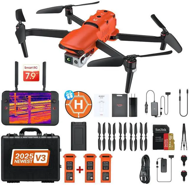 Main image of Autel Robotics EVO II DUAL 640T V3 Thermal Camera Smart Controller Bundle