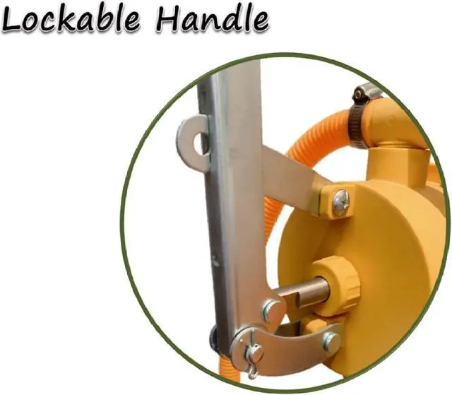 Alt view image 4 of 7 - JAANHUEI RP20PJH Hand Lever PP Diaphragm Pump Chemical Piston Pump Heavy-Duty Pump for Drum Barrels Patented in USA, Taiwan, EU 55 inches (140 cm) 13.5 oz. (400 cc) per Stroke for 5, 15, 30, 55 gal
