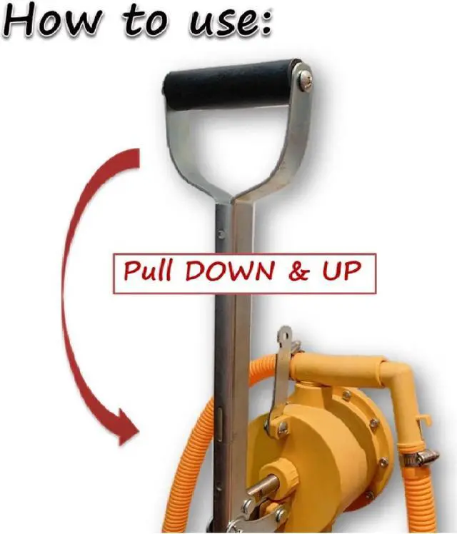 Alt view image 5 of 7 - JAANHUEI RP20PJH Hand Lever PP Diaphragm Pump Chemical Piston Pump Heavy-Duty Pump for Drum Barrels Patented in USA, Taiwan, EU 55 inches (140 cm) 13.5 oz. (400 cc) per Stroke for 5, 15, 30, 55 gal
