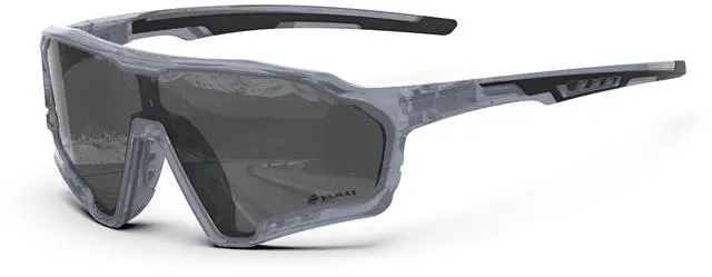 Main image of Sport Sunglasses for Mens Womens, Lightweight Frame, Non-Slip Nose Pads for Hiking, and Running, UV400 Protection-Smoke Gray Color