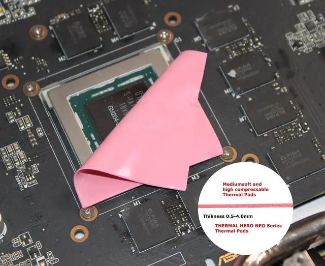 Alt view image 2 of 7 - THERMAL HERO NEO Series Thermal Pad, Size 100 x 100mm, 0.5mm Thikness, High Thermal Conductive, For CPU, GPU and IC Cooling, XBOX, Playstation