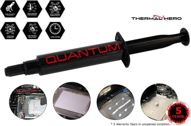 Main image of THERMAL HERO QUANTUM Series  Thermal Paste 10g , Extreme High Thermal Conductive, For PC Cooling, Gaming, Extreme Overcklocking, Xbox, Playstation