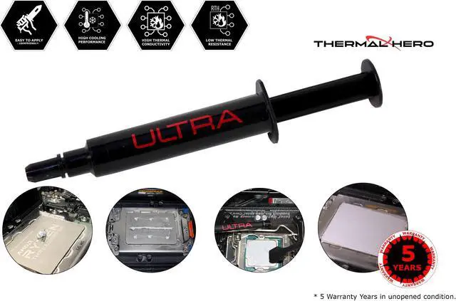 Alt view image 2 of 5 - THERMAL HERO ULTRA Series  Thermal Paste 10g, Ultra High Thermal Conductive, For PC Cooling, Extreme-Overclocking, Gaming, Xbox, Playstation