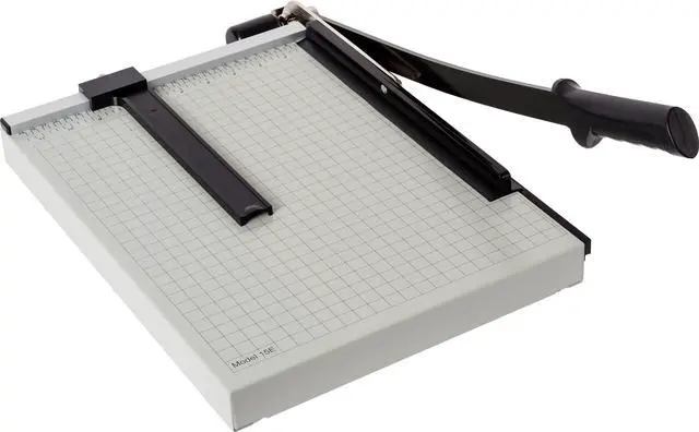 Main image of Dahle Vantage 15e Paper Trimmer, 15" Cut Length, 15 Sheet, Automatic Clamp, Adjustable Guide, Metal Base with 1/2" Gridlines, Guillotine Paper Cutter