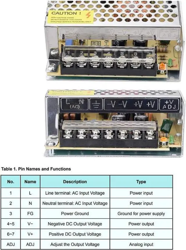 Alt view image 3 of 7 - ALRS12V10AT 120W Switching Power Supply Switch AC 110V/220V to DC 12V 10A Switching Converter for 3D Printer, Computer, Car Stereos, LED Strip