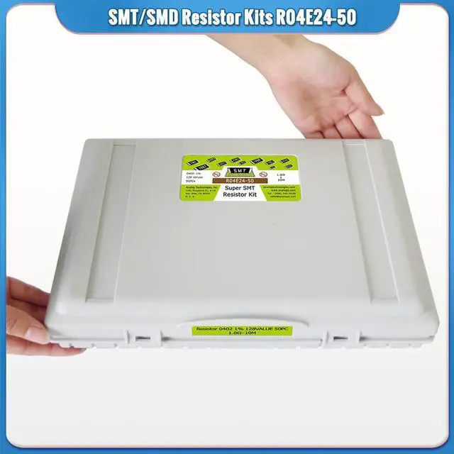 Alt view image 2 of 5 - Profeesional SMD Resistor Kits 0603 Size 128 Values 50pcs/Value 1% Pre-Sorted and Stored in Special Enclosure for Technicians and Engineers R06E24-50