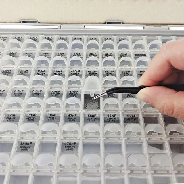 Alt view image 4 of 6 - Profeesional SMT SMD Capacitor Kits 0805 Size 83 Values 100pcs/Value Pre-Sorted and Stored in Special Enclosure for Technicians and Engineers C08-100