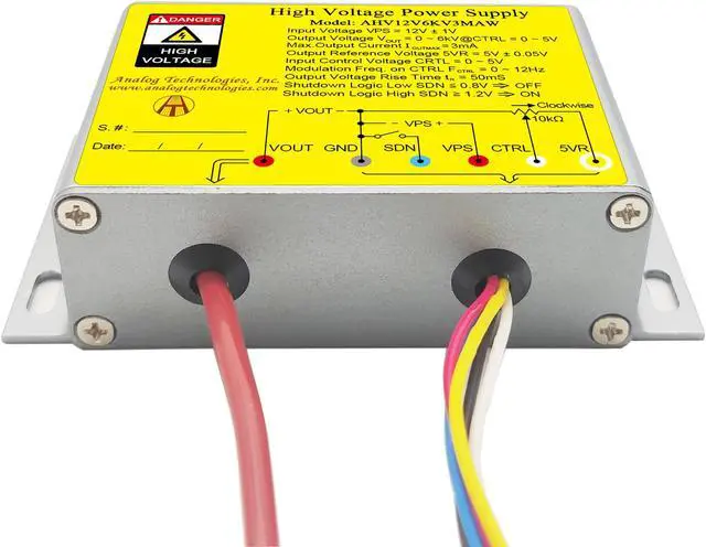 Alt view image 4 of 7 - Compact High Voltage Power Supply 0 to 6kV Output Voltage 3mA Output Current 12V Input DC DC Converter AHV12V6KV3MAW