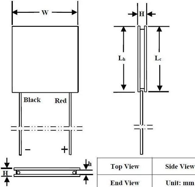 Alt view image 3 of 3 - TEC Module Thermoelectric Cooler Peltier Module 127 Pairs 3A 15.4V 20W 30mm*30mm*3.6mm DTmax 66 degC with Sealed Edges ATE1-127-3AS