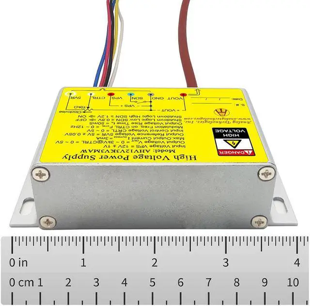 Alt view image 7 of 7 - Analog Technologies Compact High Voltage Power Supply 0 to 3kV Output Voltage 3mA Output Current 12V Input DC DC Converter AHV12V3KV3MAW