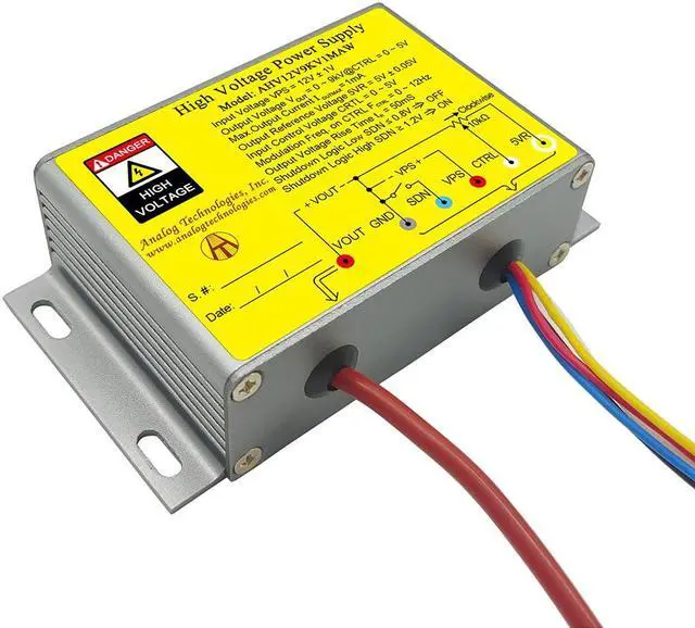Alt view image 3 of 7 - Analog Technologies Compact High Voltage Power Supply 0 to 9kV Output Voltage 1mA Output Current 12V Input DC DC Converter AHV12V9KV1MAW