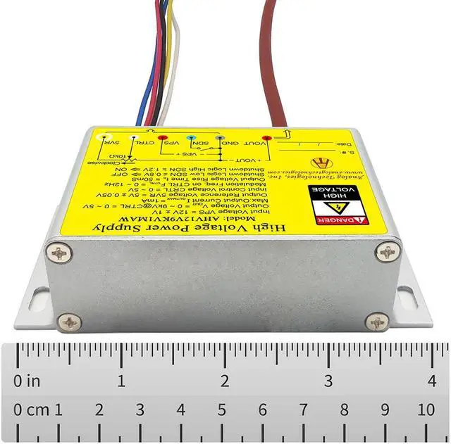 Alt view image 7 of 7 - Analog Technologies Compact High Voltage Power Supply 0 to 9kV Output Voltage 1mA Output Current 12V Input DC DC Converter AHV12V9KV1MAW