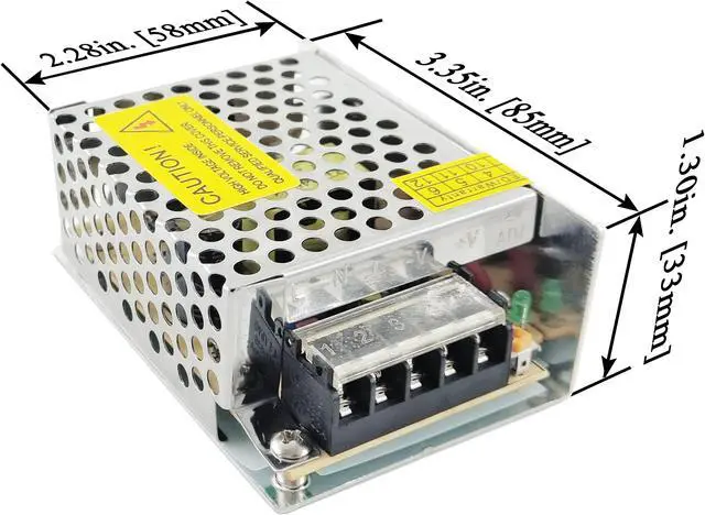 Alt view image 2 of 2 - Analog Technologies Versatile 36W Switching Power Supply Converts 110VAC/220VAC to 12VDC 3A for 3D Printers, Computers, and LED Lighting, ALRS12V3AT