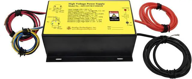 Main image of Analog Technologies Compact High Voltage Power Supply 0 to 5KV Output Voltage 10mA Output Current 24V Input DC DC Converter AHV24V5KV10MAW