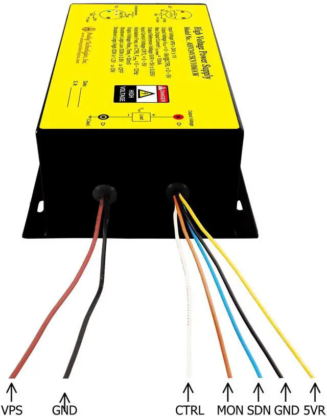 Alt view image 6 of 7 - Analog Technologies Compact High Voltage Power Supply 0 to 5KV Output Voltage 10mA Output Current 24V Input DC DC Converter AHV24V5KV10MAW