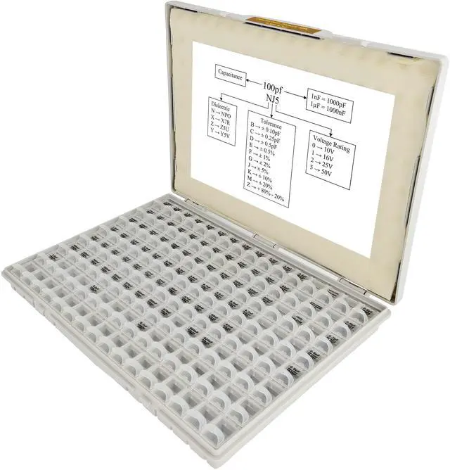 Alt view image 5 of 7 - Analog Technologies CRF06-42V-100 Profeesional SMT SMD Capacitor Kits 0603 Size 42 Values 100pcs/Value Pre-Sorted and Stored in Special Enclosure for Technicians and Engineers