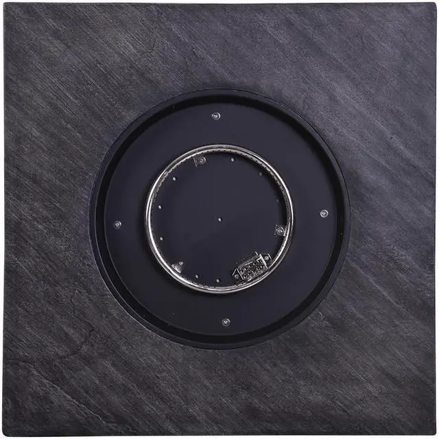 Alt view image 3 of 6 - Terrafab Top + Metal Base Firepit Internal Gas Tank Square 50000 BTU , Black KD