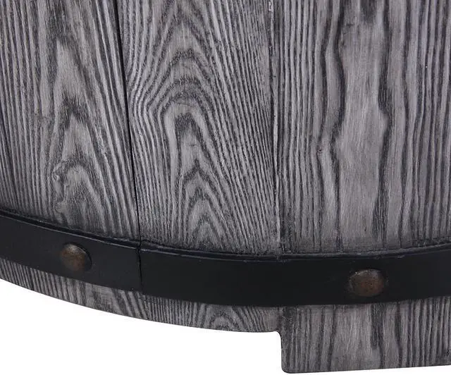 Alt view image 2 of 7 - 50000BTU, Grey Round Internal Gas Tank Fire Table for Outdoor Use
